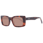 Sting Rechteck Sonnenbrille SST477 5109JC in Braun – 45° Seitenansicht
