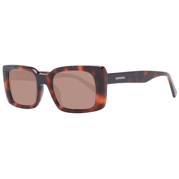 Sting Rechteck Sonnenbrille SST477 5109JC in Braun – 45° Seitenansicht