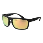 Police Rechteck Sonnenbrille SPLF63 63U28G in Schwarz – 45° Seitenansicht