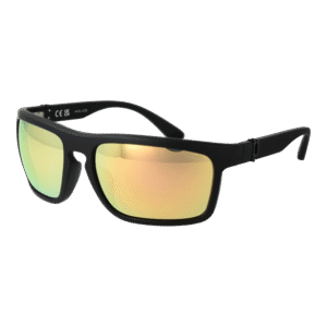 Police Rechteck Sonnenbrille SPLF63 63U28G in Schwarz – 45° Seitenansicht
