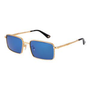 Police Quadrat Sonnenbrille SPLL85 54249B in Gold – 45° Seitenansicht