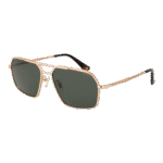 Police Rechteck Sonnenbrille SPLL86 580349 in Gold – 45° Seitenansicht
