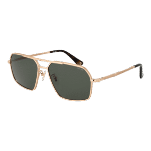 Police Rechteck Sonnenbrille SPLL86 580349 in Gold – 45° Seitenansicht