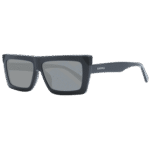 Sting Rechteck Sonnenbrille SST494 580700 in Schwarz – 45° Seitenansicht