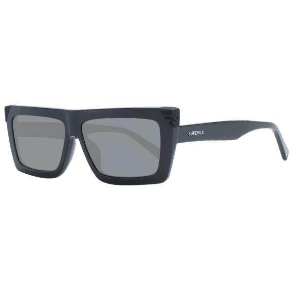 Sting Rechteck Sonnenbrille SST494 580700 in Schwarz – 45° Seitenansicht