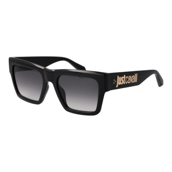 Just Cavalli Quadrat Sonnenbrille SJC038 540Z42 in Schwarz – 45° Seitenansicht