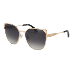 Just Cavalli Schmetterling Sonnenbrille SJC042 580300 in Gold – 45° Seitenansicht