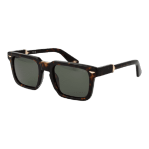 Police Quadrat Sonnenbrille SPLL88 520722 in Braun – 45° Seitenansicht