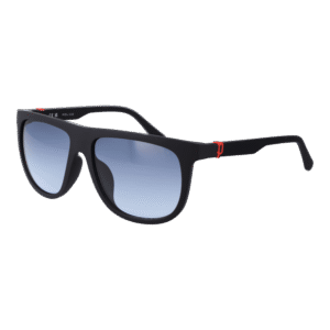 Police Panto Sonnenbrille SPLN33 590V14 in Schwarz – 45° Seitenansicht