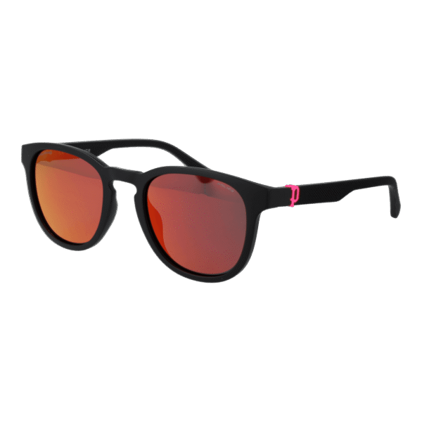 Police Sonnenbrille SPLF60 53U28X – 45° Seitenansicht Police Panto Sonnenbrille SPLF60 53U28X in Schwarz – 45° Seitenansicht