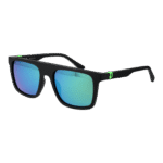 Police Quadrat Sonnenbrille SPLF61 55U28V in Schwarz – 45° Seitenansicht