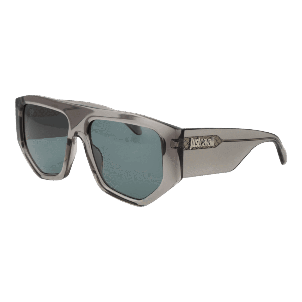 Just Cavalli Quadrat Sonnenbrille SJC097 580819 in Grau – 45° Seitenansicht