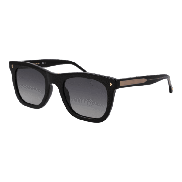 Lozza Quadrat Sonnenbrille SL4359 54700Y in Schwarz – 45° Seitenansicht
