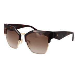 Police Quadrat Sonnenbrille SPLN59 5601AY in Braun – 45° Seitenansicht