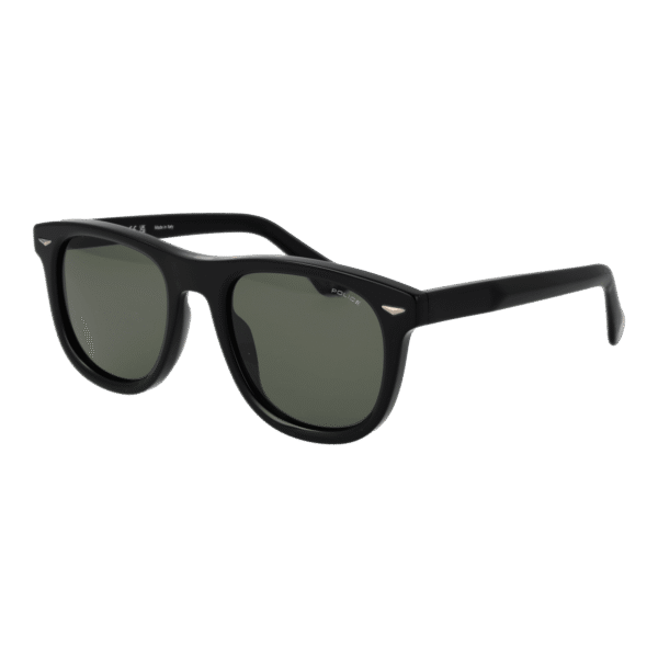 Police Panto Sonnenbrille SPLL87V52700V in Schwarz – 45° Seitenansicht