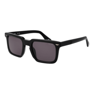 Police Quadrat Sonnenbrille SPLL88E52700V in Schwarz – 45° Seitenansicht
