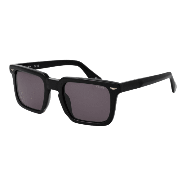 Police Quadrat Sonnenbrille SPLL88E52700V in Schwarz – 45° Seitenansicht