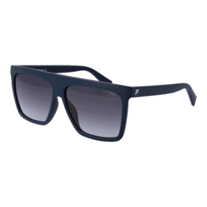 Fila Quadrat Sonnenbrille SFI834 6006QS in Blau – 45° Seitenansicht