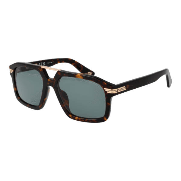 Police Quadrat Sonnenbrille SPLP28M560722 in Braun – 45° Seitenansicht