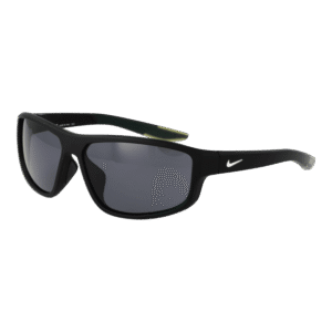 Nike Rechteck Sonnenbrille DJ0805 62010 in Schwarz – 45° Seitenansicht