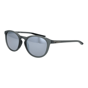 Nike Rund Sonnenbrille NKDZ7360 51010 in Silber – 45° Seitenansicht