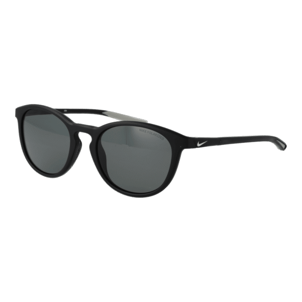 Nike Rund Sonnenbrille NKDZ7363 51010 in Schwarz – 45° Seitenansicht