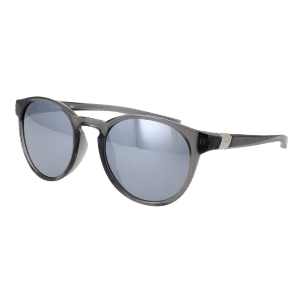 Nike Rund Sonnenbrille NKDZ7371 49021 in Silber – 45° Seitenansicht