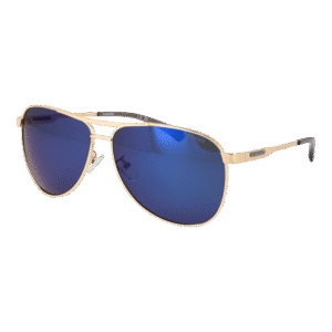 Polaroid Pilotenbrille Sonnenbrille PLD 2160/G/S/X 62J5G5X in Gold – 45° Seitenansicht