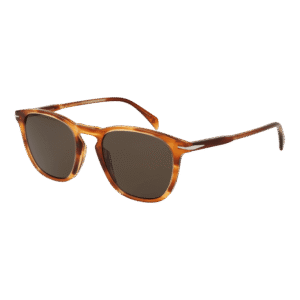 David Beckham Rechteck Sonnenbrille DB 1160/S 51EX470 in Braun – 45° Seitenansicht