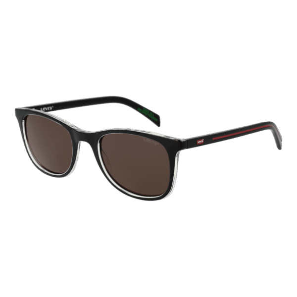 Levi's Quadrat Sonnenbrille LV 5072/S 517C570 in Schwarz – 45° Seitenansicht