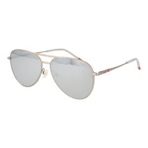 Hugo Pilotenbrille Sonnenbrille HG 1318/S 59CTLT4 in Silber – 45° Seitenansicht
