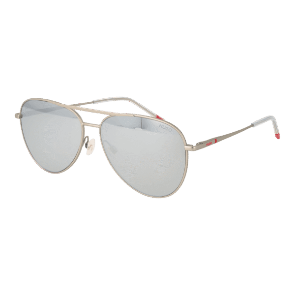 Hugo Pilotenbrille Sonnenbrille HG 1318/S 59CTLT4 in Silber – 45° Seitenansicht