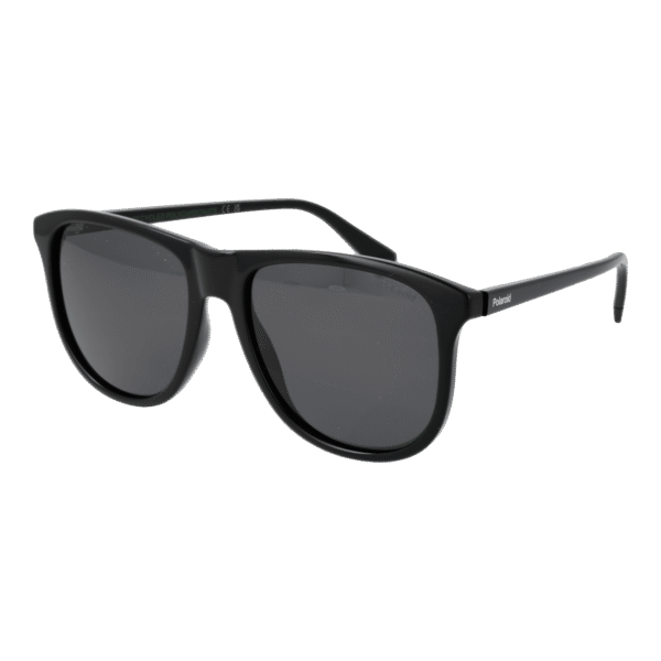 Polaroid Rechteck Sonnenbrille PLD 4178/S 55807M9 in Schwarz – 45° Seitenansicht