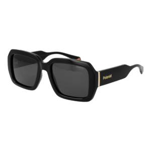 Polaroid Rechteck Sonnenbrille PLD 6223/S/X 54807M9 in Schwarz – 45° Seitenansicht