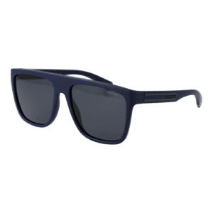 Polaroid Quadrat Sonnenbrille PLD 2162/S 56FLLC3 in Blau – 45° Seitenansicht