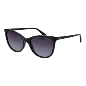 Polaroid Katzenaugen Sonnenbrille PLD 4179/S 55807WJ in Schwarz – 45° Seitenansicht