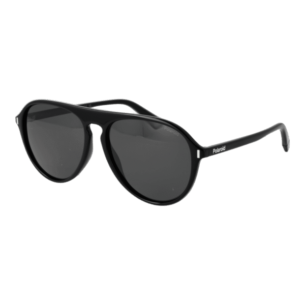 Polaroid Pilotenbrille Sonnenbrille PLD 6225/S 57807M9 in Schwarz – 45° Seitenansicht