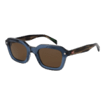 Levi's Rechteck Sonnenbrille LV 5074/S 48PJP70 in Blau – 45° Seitenansicht