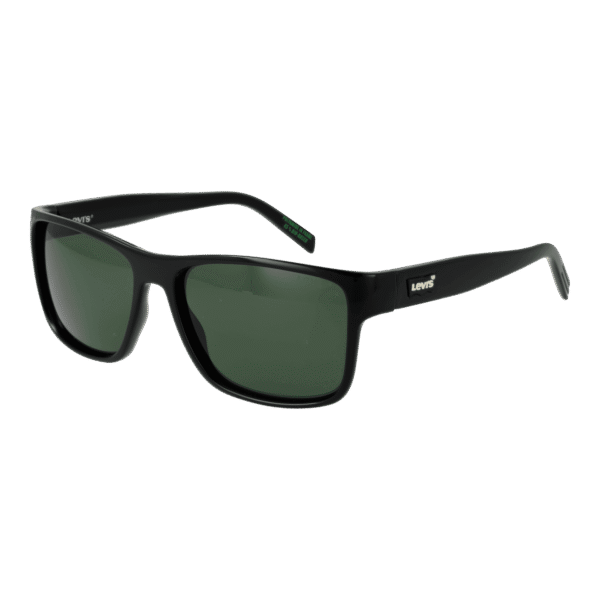 Levi's Rechteck Sonnenbrille LV 5079/S 57SUBUC in Schwarz – 45° Seitenansicht