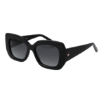 Tommy Hilfiger Rechteck Sonnenbrille TH 2224/S 528079O in Schwarz – 45° Seitenansicht