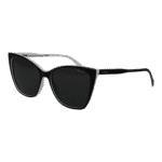 Polaroid Rechteck Sonnenbrille PLD 4181/S 5680SM9 in Schwarz – 45° Seitenansicht