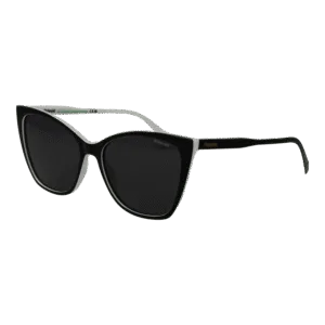 Polaroid Rechteck Sonnenbrille PLD 4181/S 5680SM9 in Schwarz – 45° Seitenansicht