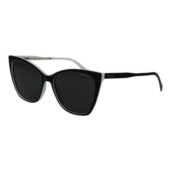 Polaroid Rechteck Sonnenbrille PLD 4181/S 5680SM9 in Schwarz – 45° Seitenansicht