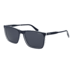 Polaroid Rechteck Sonnenbrille PLD 4180/S 58OXZC3 in Blau – 45° Seitenansicht