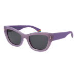 Polaroid Katzenaugen Sonnenbrille PLD 6237/S/X 52789M9 in Lila – 45° Seitenansicht