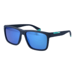 Polaroid Rechteck Sonnenbrille PLD 2164/S 58FLL5X in Blau – 45° Seitenansicht