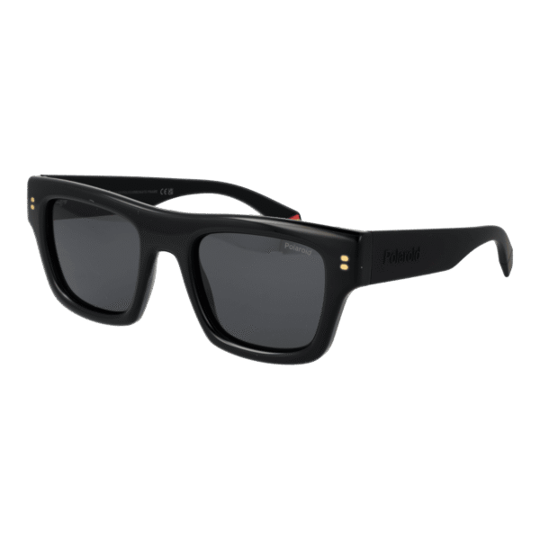 Polaroid Rechteck Sonnenbrille PLD 6238/S/X 51807M9 in Schwarz – 45° Seitenansicht