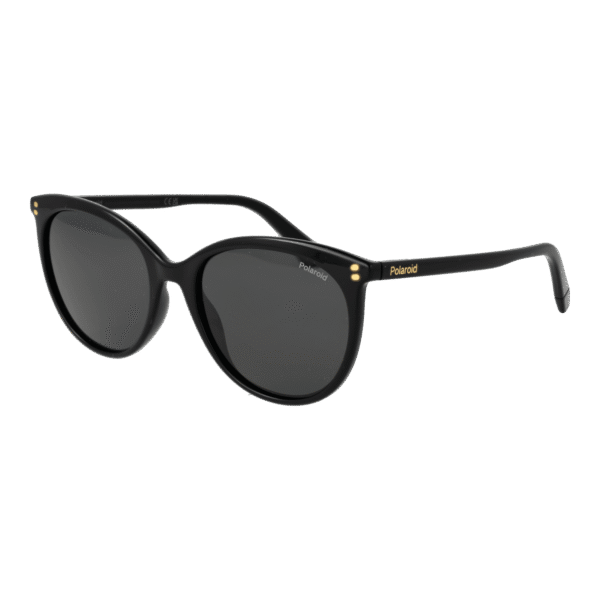 Polaroid Katzenaugen Sonnenbrille PLD 6231/S 55807M9 in Schwarz – 45° Seitenansicht