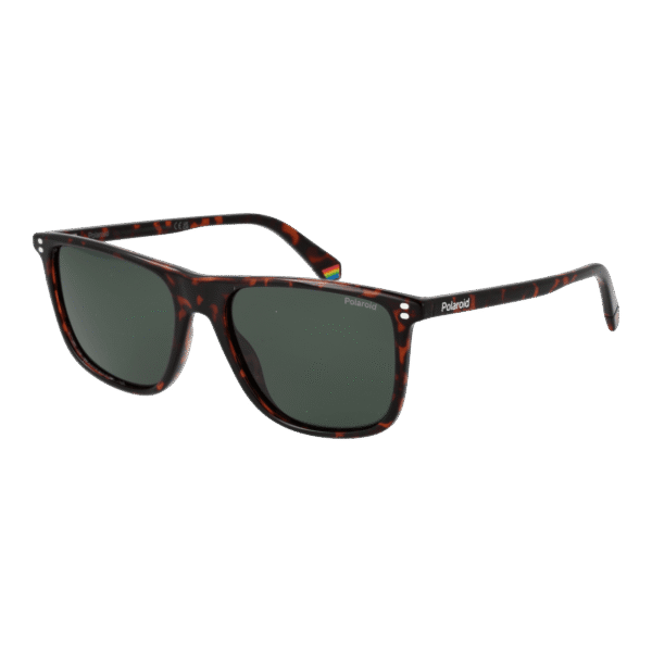 Polaroid Quadrat Sonnenbrille PLD 6232/S 55086UC in Braun – 45° Seitenansicht
