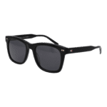 Tommy Hilfiger Rechteck Sonnenbrille TH 2184/S 52807IR in Schwarz – 45° Seitenansicht